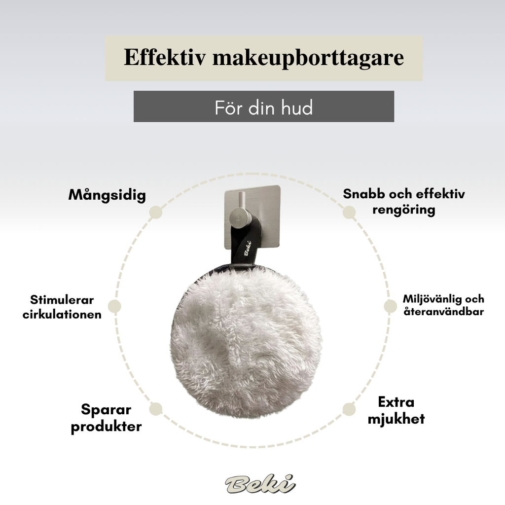 Beki™ Mjuk återanvändbar Sminkborttagningskudde
