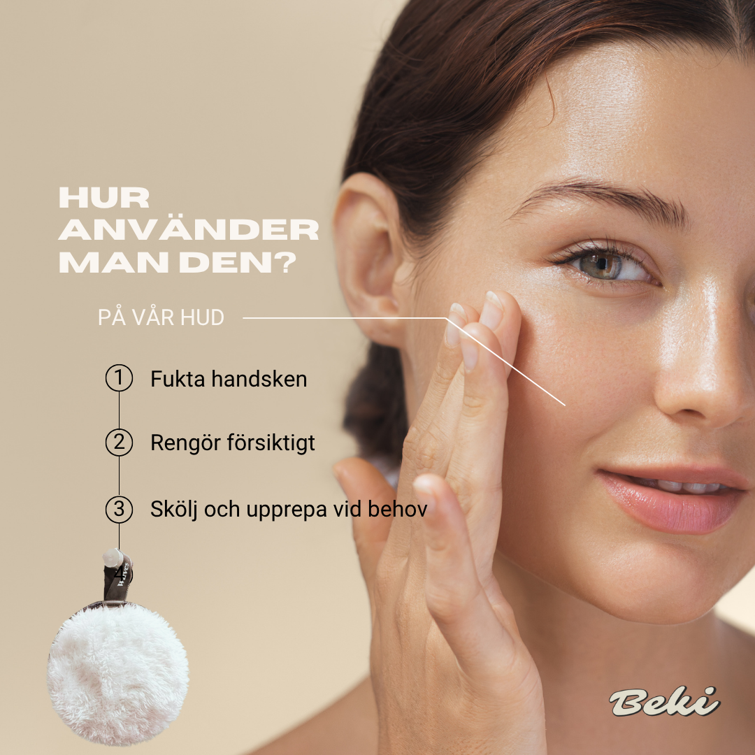 Beki™ Mjuk återanvändbar Sminkborttagningskudde